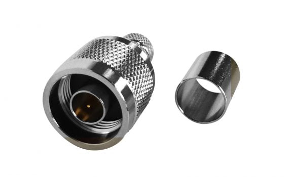 Scout N male crimp (LMR-400)