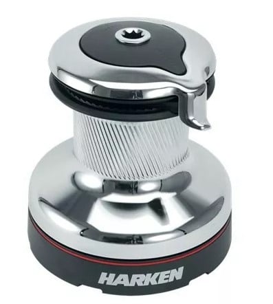 Harken 70 Self-Tailing Radial Chrome Winch — 2 Speed