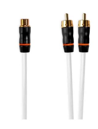 Garmin Performance RCA Cables Female to Dual Male, 0.9 ft RCA Splitter