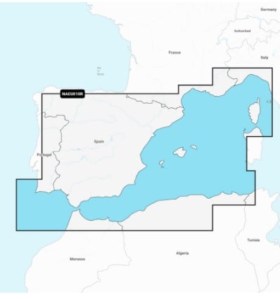 Garmin + (chart code NSEU010R) Spain, Mediterranean Coast