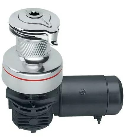 Harken 46 Electric Self-Tailing Radial All-Chrome Winch — 2 Speed, 12 V, Horizontal