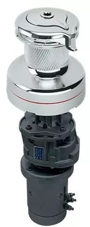 Harken 70 Electric Self-Tailing Radial All-Chrome Winch — 2 Speed, 12 V, Vertical