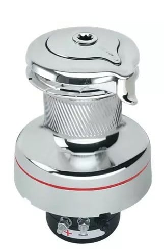 Harken 900 Electric UniPower Self-Tailing Radial All-Chrome Winch — 12 V