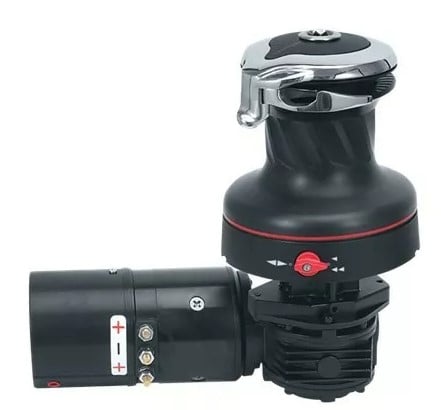 Harken 40 Electric Self-Tailing Rewind Radial Aluminum Winch — Reverse Speed, 24