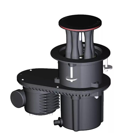 Harken 600 CLR Aluminum Electric Mooring Winch - 12 V Horizontal, Dual Function Control