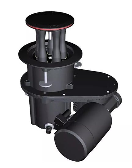 Harken 600 CLR Aluminum Electric Mooring Winch - 24 V Horizontal, Dual Function Control