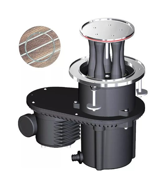 Harken 600 CLR Custom Top Electric Mooring Winch - 12 V Horizontal, Dual Function Control