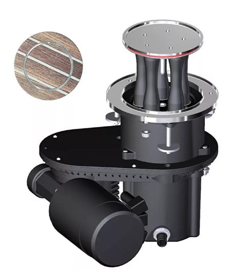 Harken 600 CLR Custom Top Electric Mooring Winch - 12 V Horizontal, Left Mount, Dual