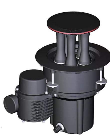 Harken 1200 CLR Aluminum Electric Mooring Winch - 12 V Horizontal, Dual Function Control