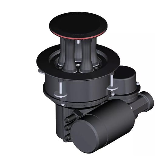 Harken 1200 CLR Aluminum Electric Mooring Winch - 24 V Horizontal, Dual Function Control