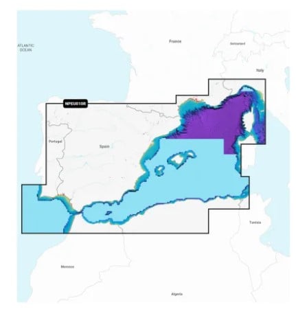Navionics Platinum+ NPEU010R Spain, Mediterranean Coast - Marine Charts