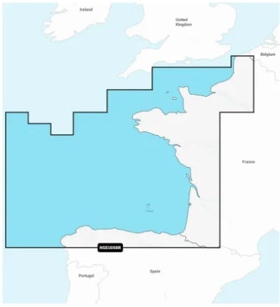 Garmin + Bay of Biscay - (chart code NSEU008R) microSD/SD card and 1-year