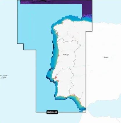 Garmin Vision+ Portugal & Spain, Northwest -(chart code NVEU009R) microSD/SD