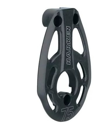 Harken Sideplate - 75 mm Black Magic Block