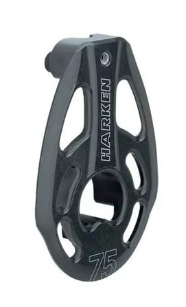 Harken Sideplate with Helicoils - 75 mm Black Magic Block