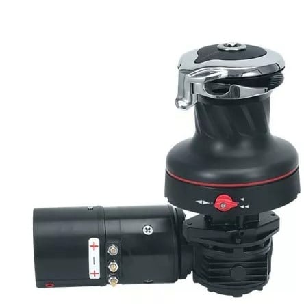 Harken 60 Electric Self-Tailing Rewind Radial Aluminum Winch — Reverse Speed, 12