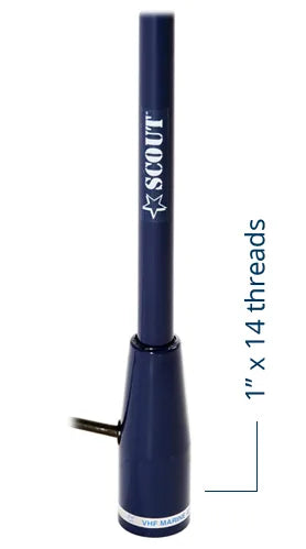 3 db VHF fiberglass antenna 1,5 m (5′) length – Blue 3