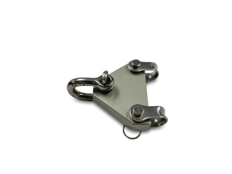 Tylaska Boomkicker VANG PURCHASE PLATE WITH SHACKLES. FOR BOATS UP TO 26FT..BREAKING