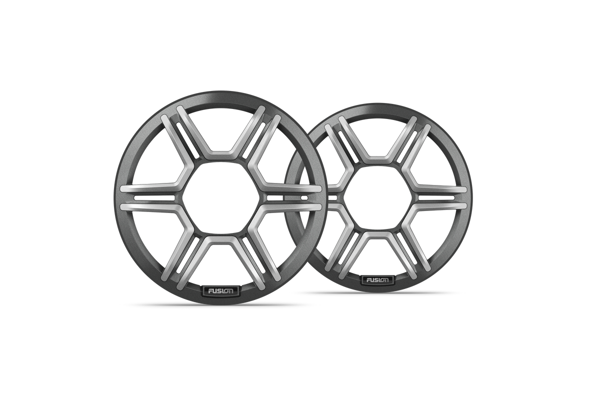 Fusion Apollo 6.5-inch Sports Grey speaker grille pair