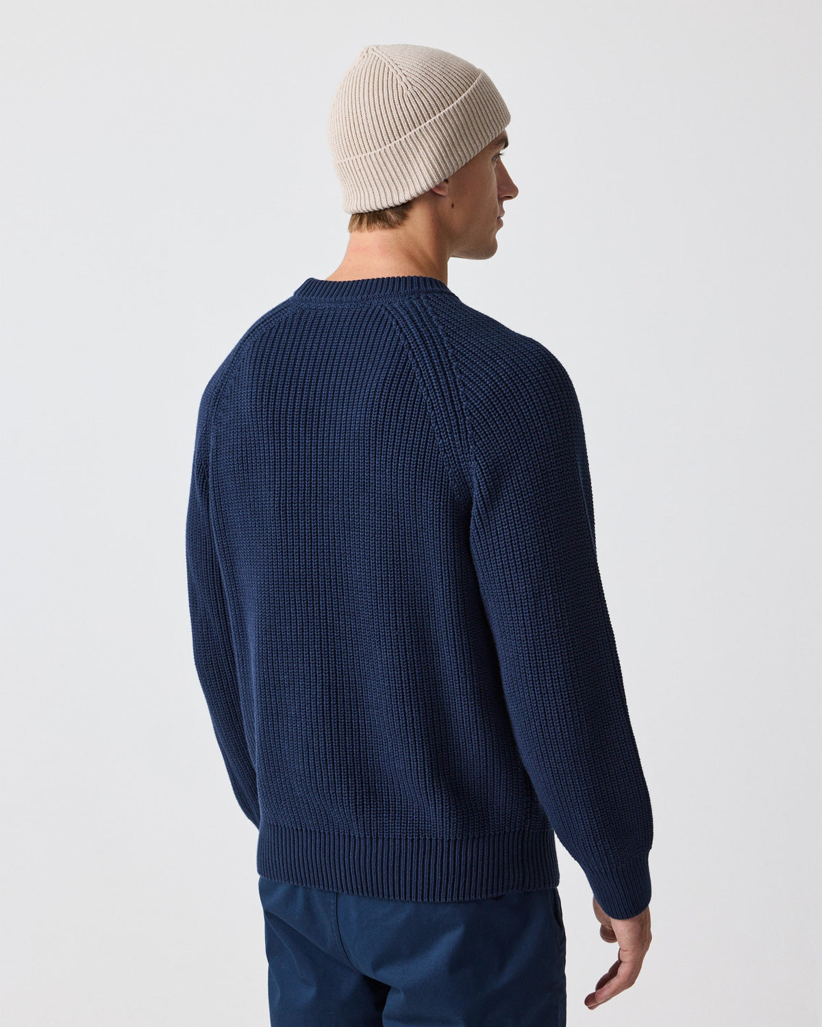 Golant Ribbed Crew - Navy Blue