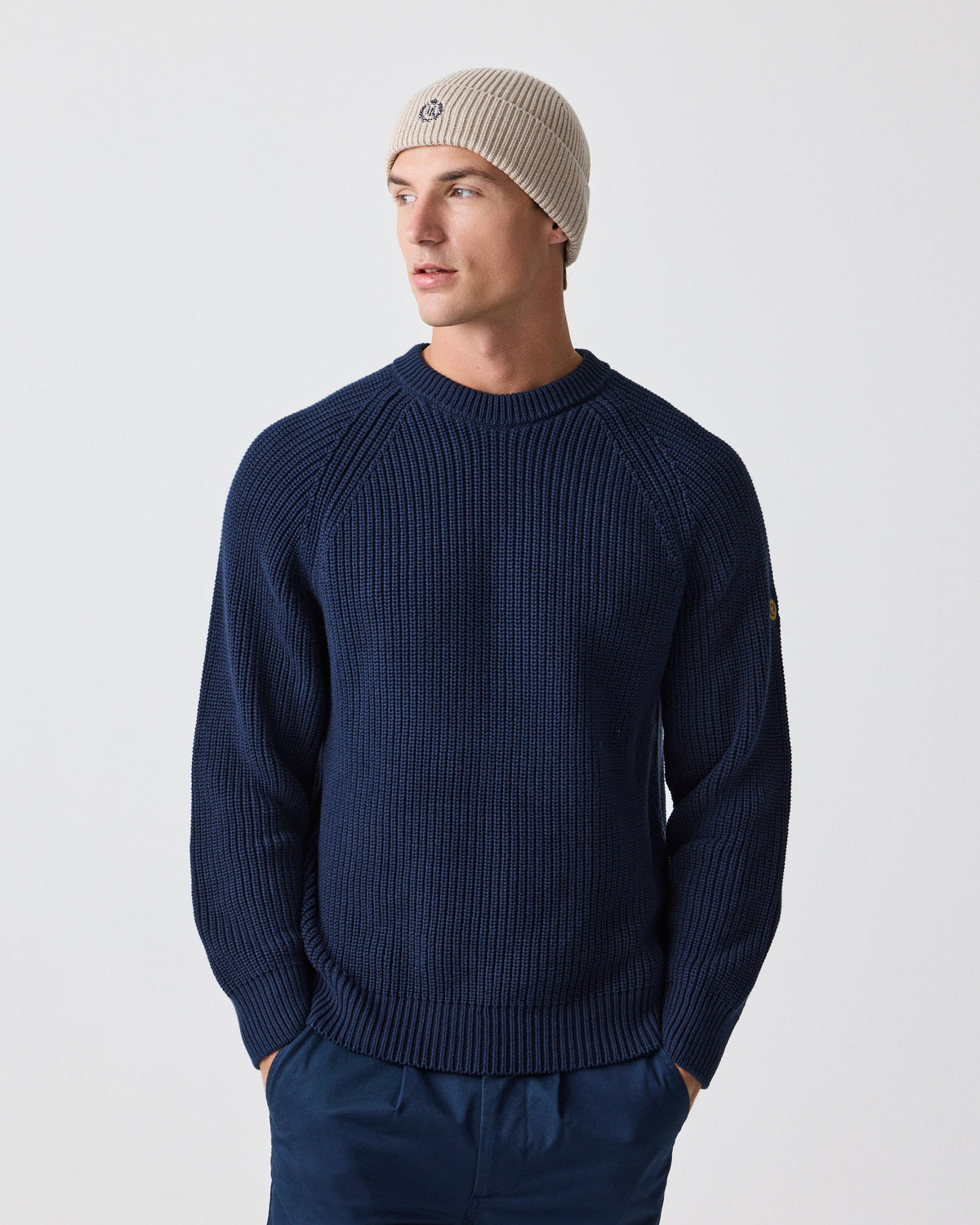 Golant Ribbed Crew - Navy Blue