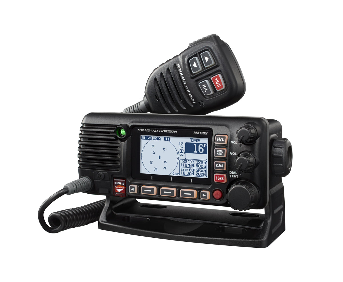 Standard Horizon GX2400GPS/E - vista frontal izquierda oficial