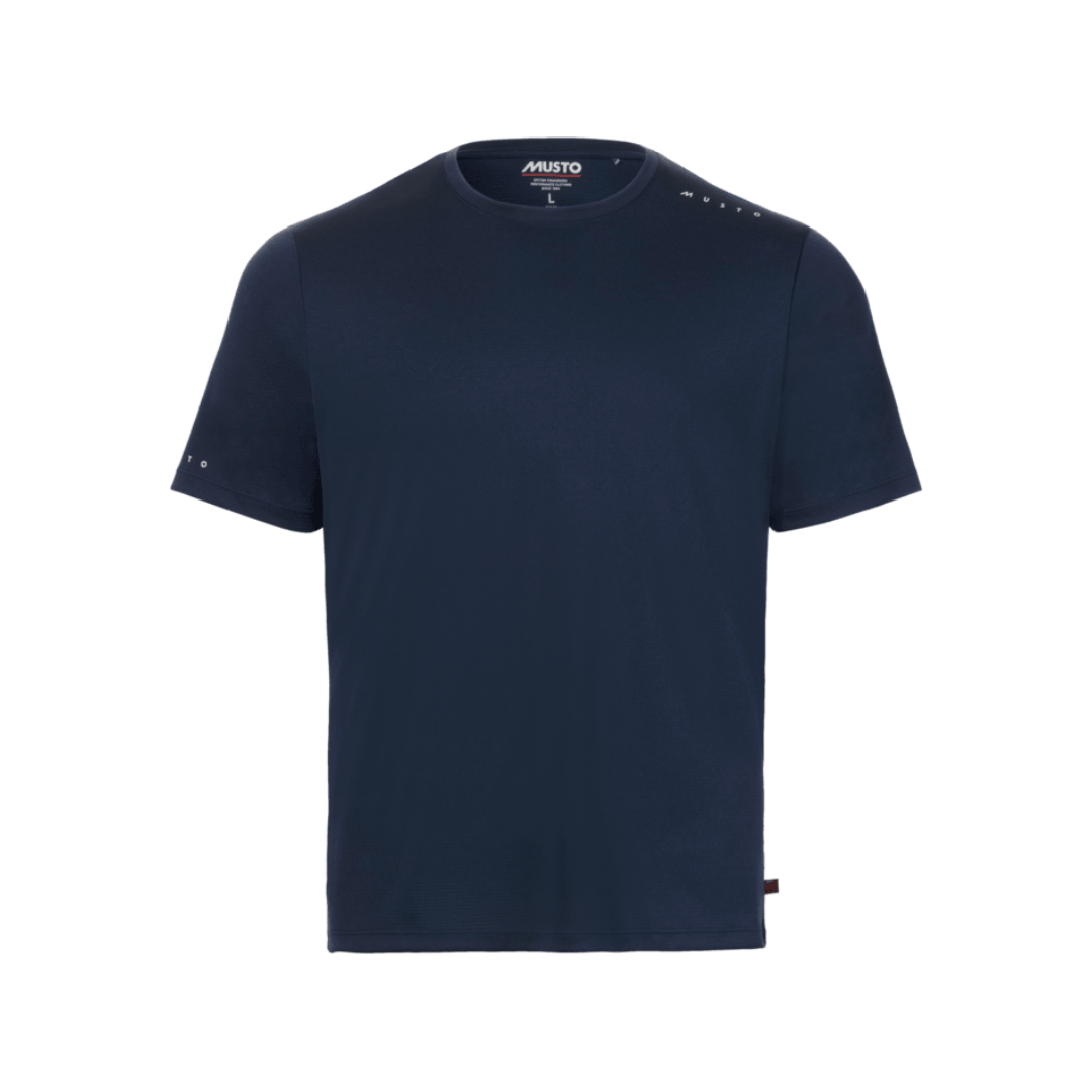 Musto Men's Evo Crew Sunblock Short-Sleeve T-Shirt — Navy