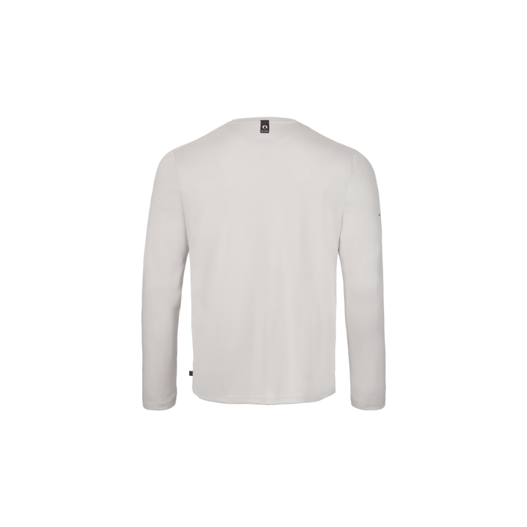 Musto Men's Evo Crew Sunblock Long-Sleeve T-Shirt — Platinum