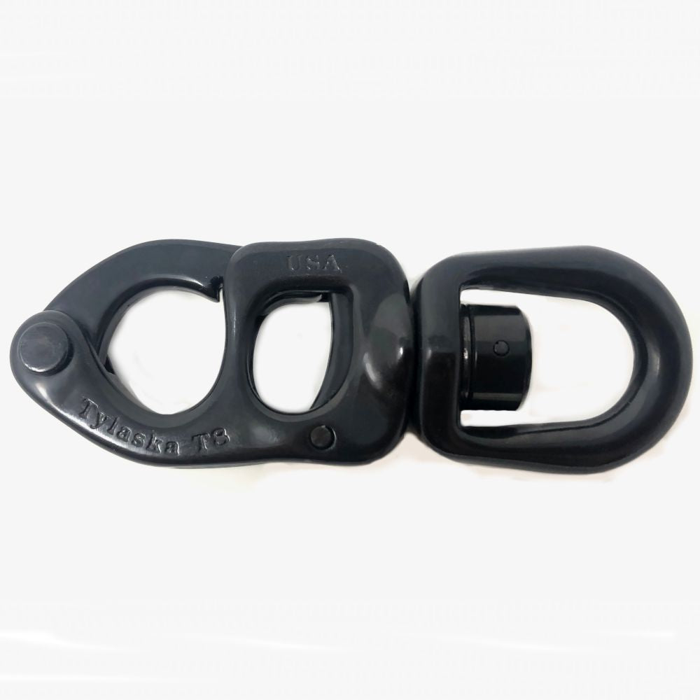 Tylaska T8 STANDARD BAIL SNAP SHACKLE - BLACK OXIDE FINISH