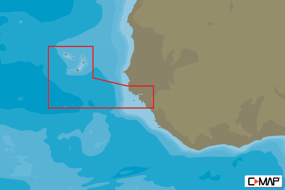 C-MAP AF-N214 - Capo Verde And Guinea Bissau - MAX-N - Afica - Local