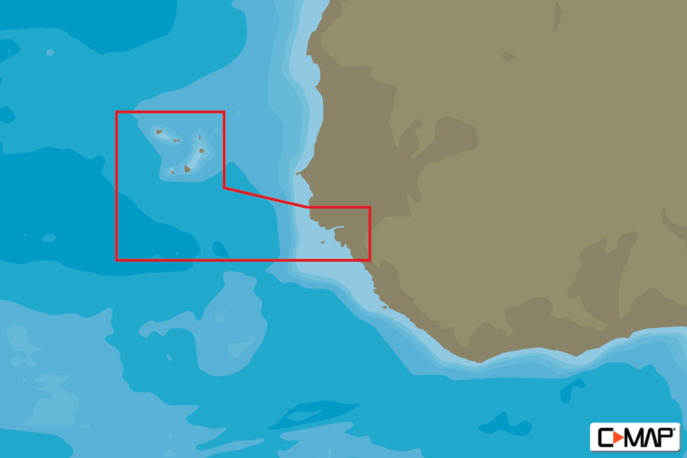 C-MAP AF-N214 : Capo Verde And Guinea Bissau