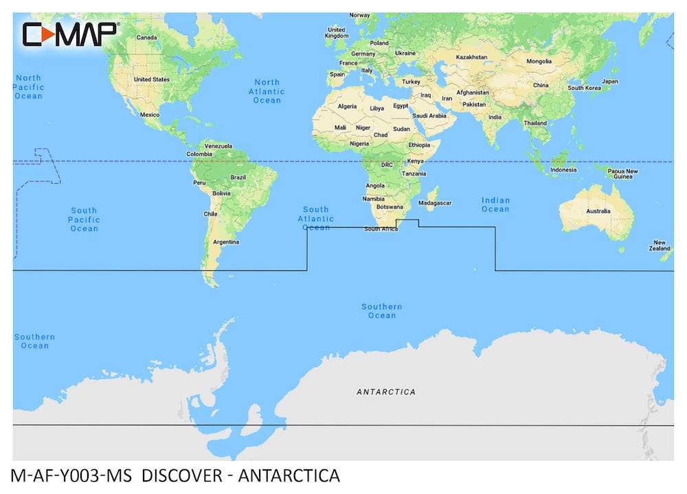 C-MAP AF-Y003 - Antarctica - MAX-N+ -South America