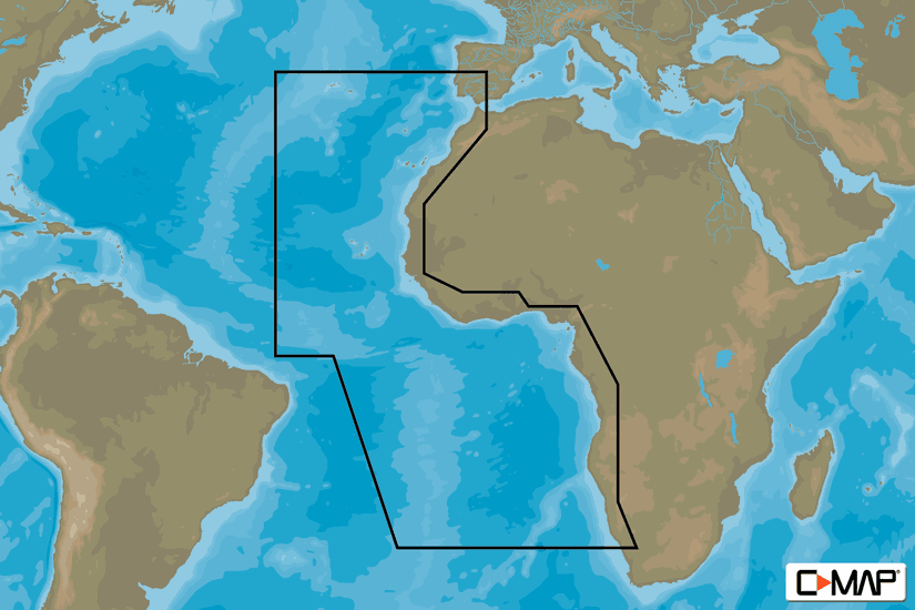 C-MAP AF-Y210 - North - West Africa - MAX-N+ -Africa-Wide