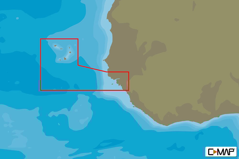 C-MAP AF-Y214 - Capo Verde And Guinea Bissau - MAX-N+ - Africa - Local