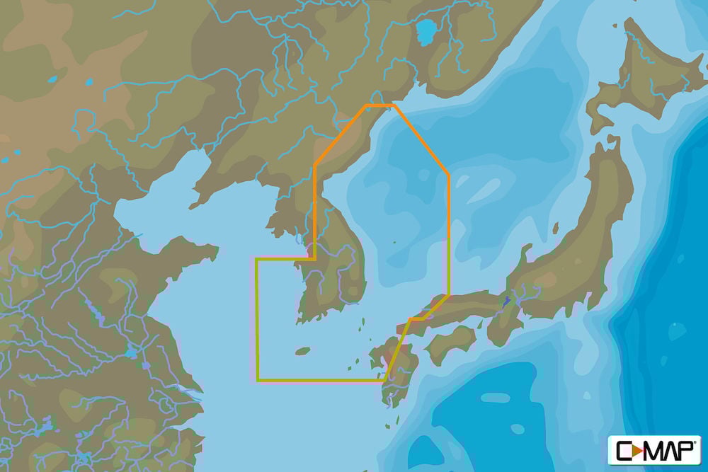 C-MAP AN-Y240 - Korean Peninsula East - MAX-N+  - Asia - Local