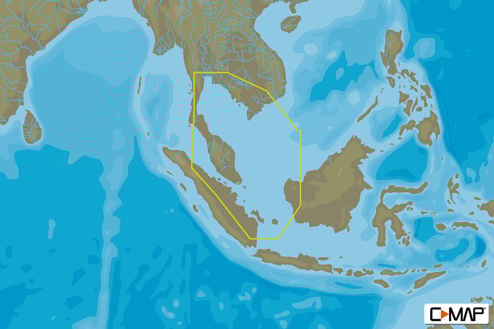 C-MAP AS-N209 - Singapore And Gulf Of Thailand - MAX-N - Asia - Local