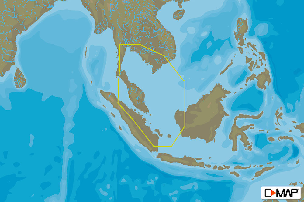 C-MAP AS-Y209 - Singapore And Gulf Of Thailand - MAX-N+  - Asia - Local