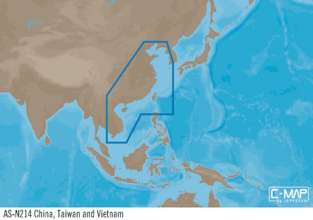 C-MAP AS-Y214 : China  Taiwan and Vietnam