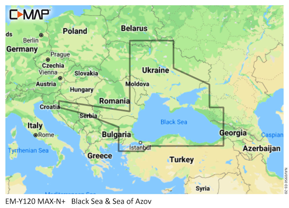 C-MAP BLACK SEA AND SEA OF AZOV-MAX-N+