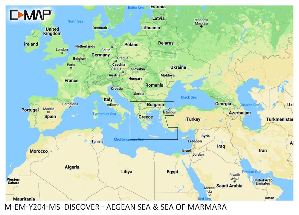 C-MAP Discover Aegean Sea & Sea of