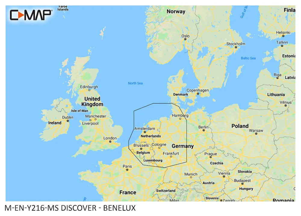 C-MAP Discover Benelux Inland & Coastal
