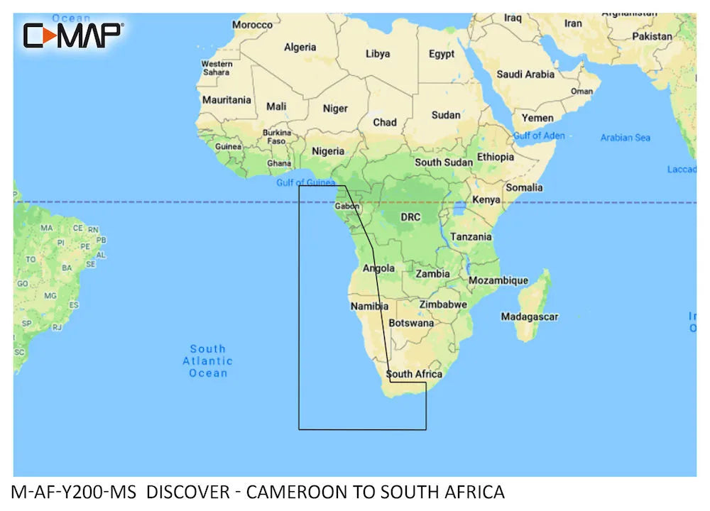C-MAP Discover Cameroon to South