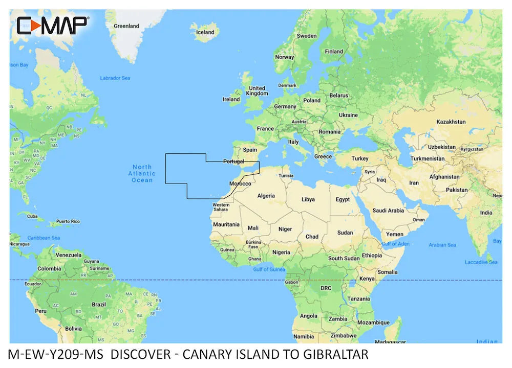 C-MAP Discover Canary Island to Gibraltar