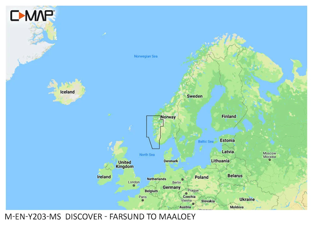C-MAP Discover Farsund to Måløy