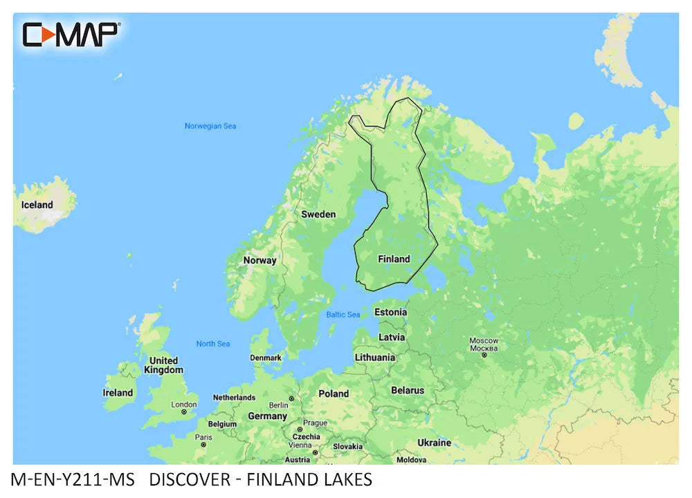 C-MAP Discover Finland Lakes