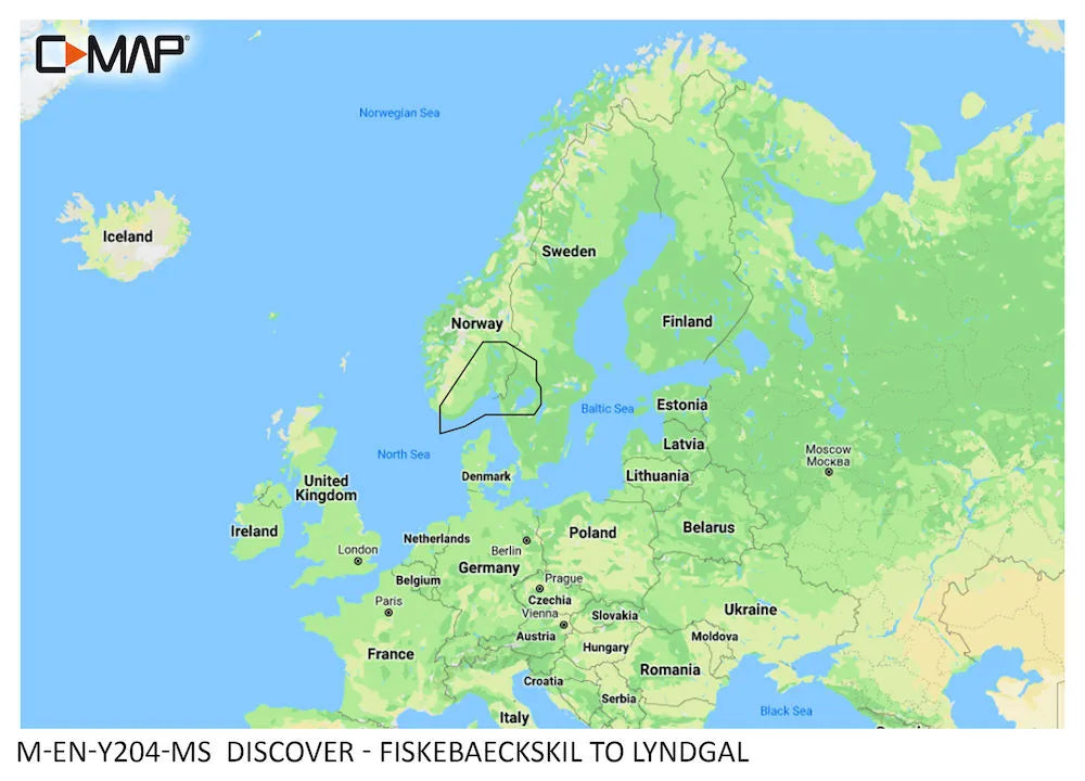 C-MAP Discover Fiskebäckskil to Lyndgal