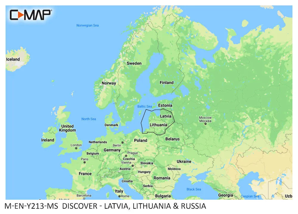 C-MAP Discover Latvia, Lithuania &