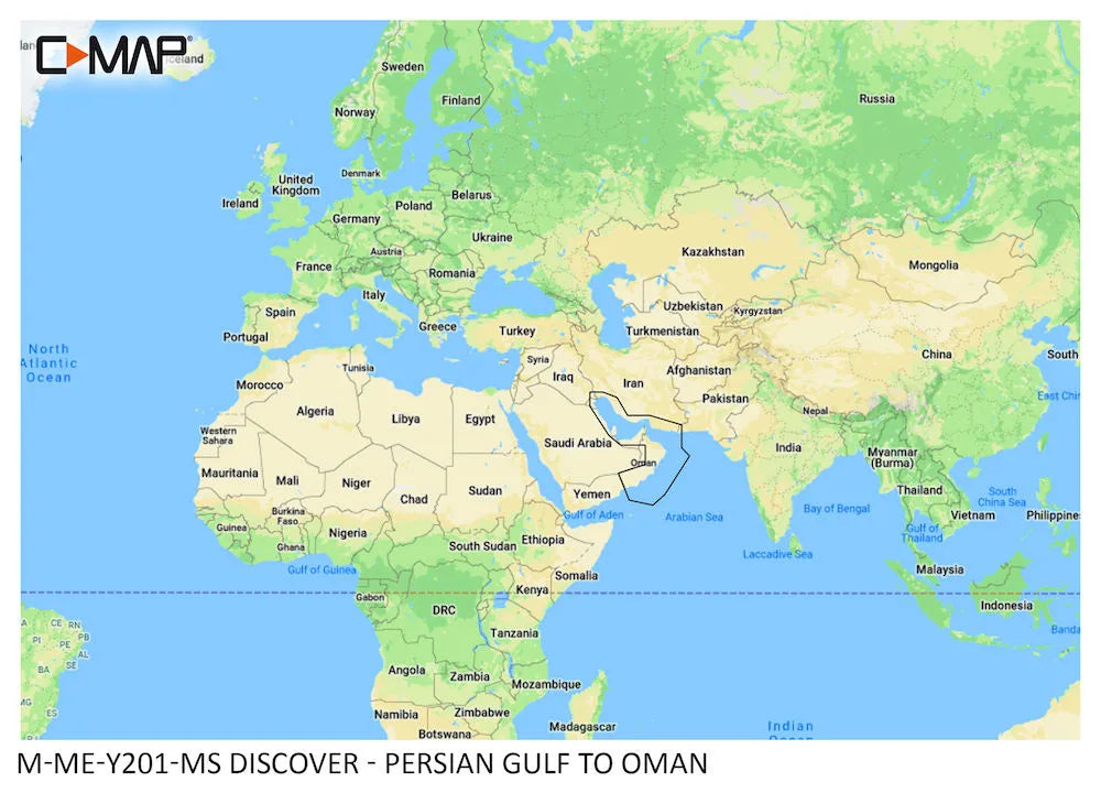 C-MAP Discover Persian Gulf to Oman