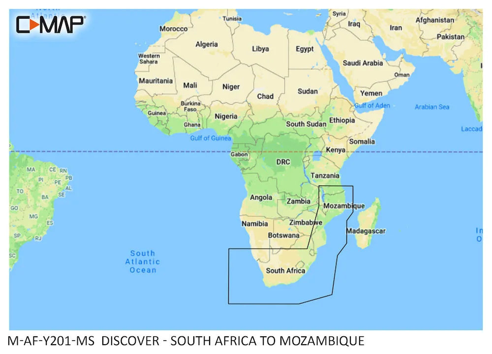 C-MAP Discover South Africa to Mozambique