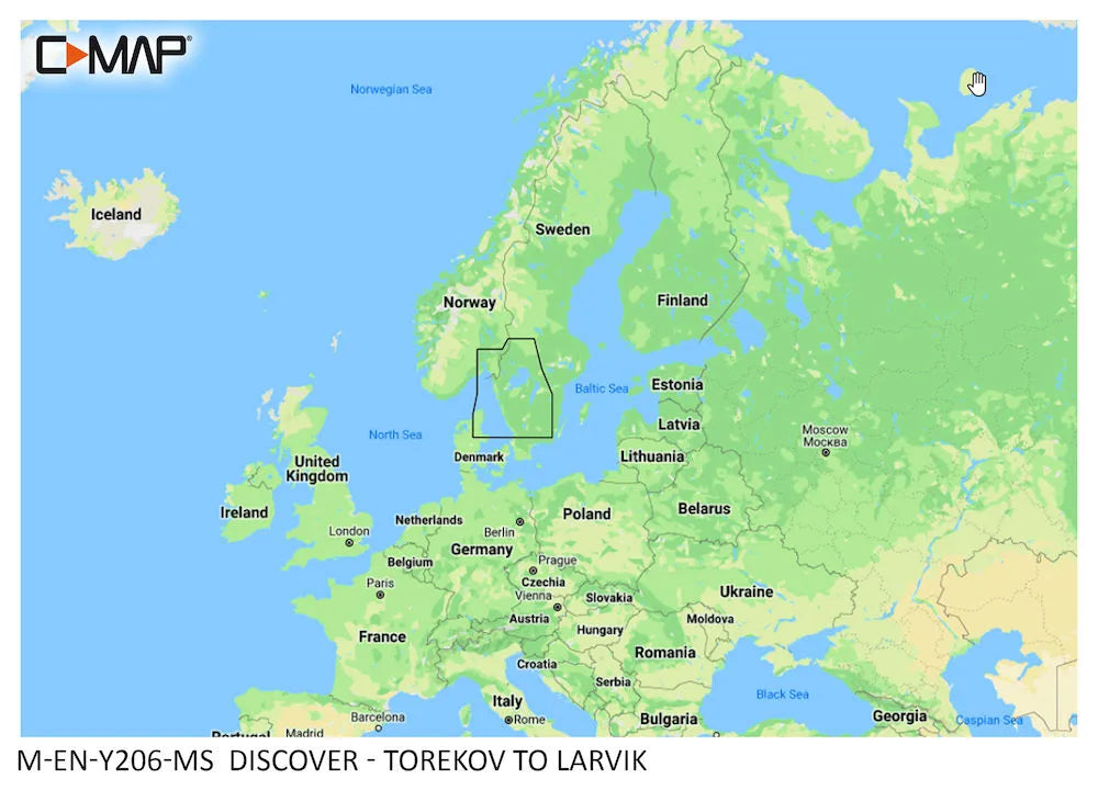 C-MAP Discover Torekov to Larvik